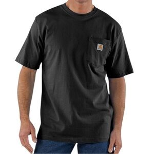 NWT Carhartt Men's K87 Short Sleeve Workwear Pocket T-Shirt Gray Heather Size XL